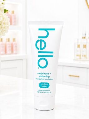 Hello Antiplaque Whitening Fluoride Free Toothpaste-New